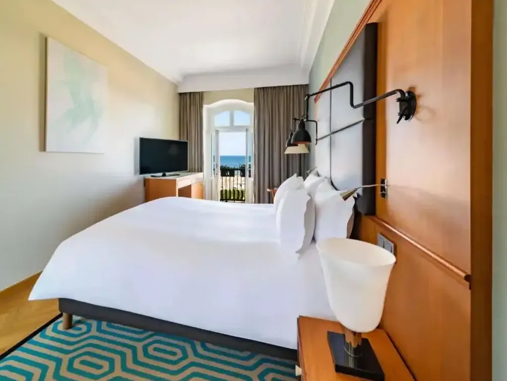 Pokój hotelowy w Grand Sopot z widokiem na morze